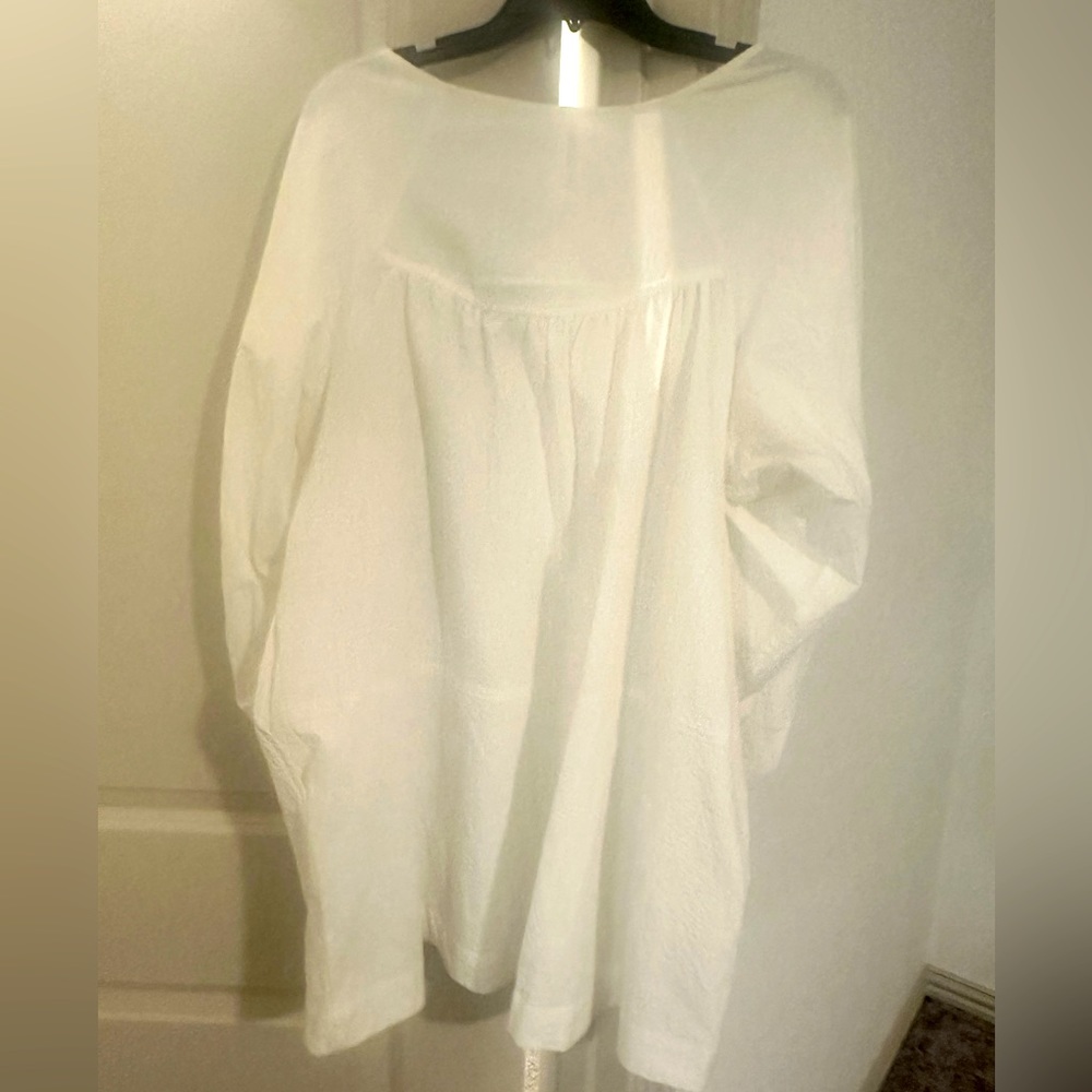 Free People white tunic blouse - Picture 3 of 3